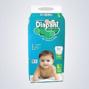 Bashundhara baby pant diaper L size -9-14-kg-34-pcs